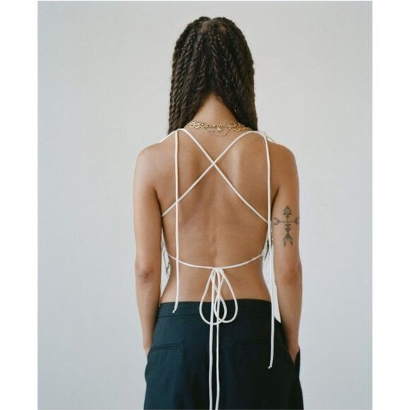 Subsurface Silk Ribbon Top in Cream - Picture 4 of 5